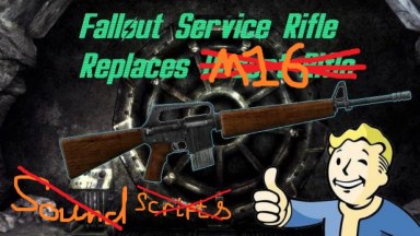 Fallout New Vegas Service Rifle replace M16